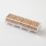 Midori Yuru Log Pre-Inked Stamp Set 4pk Frames