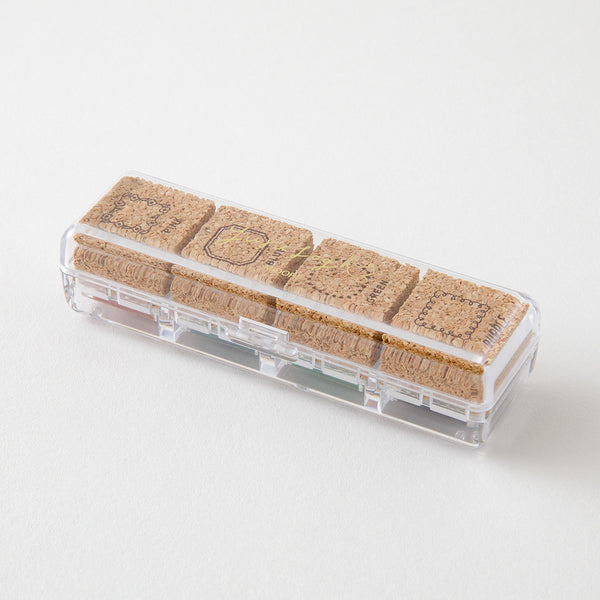 Midori Yuru Log Pre-Inked Stamp Set 4pk Frames