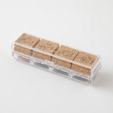 Midori Yuru Log Pre-Inked Stamp Set 4pk Animal Poses