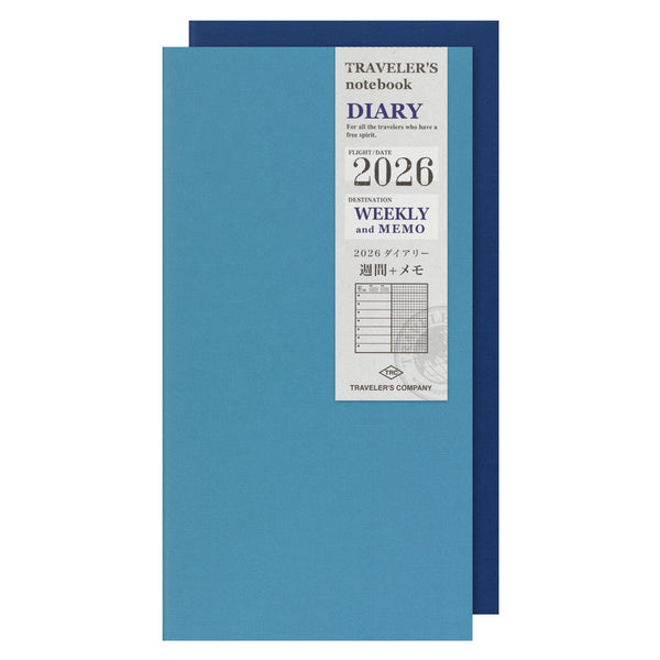 Traveler's Company 2026 Agenda Refill - Weekly + Memo, Set of 2