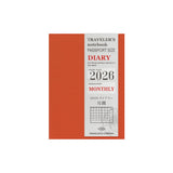 Traveler's Company 2026 Agenda Passport Refill - Monthly