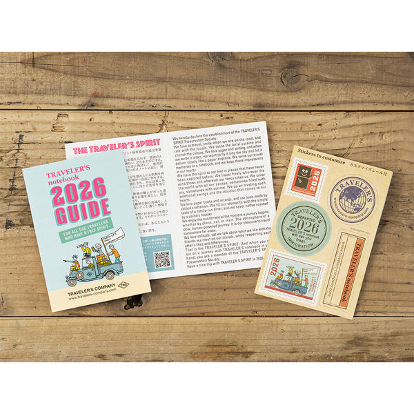 Traveler's Company 2026 Agenda Passport Refill - Weekly, Set of 2