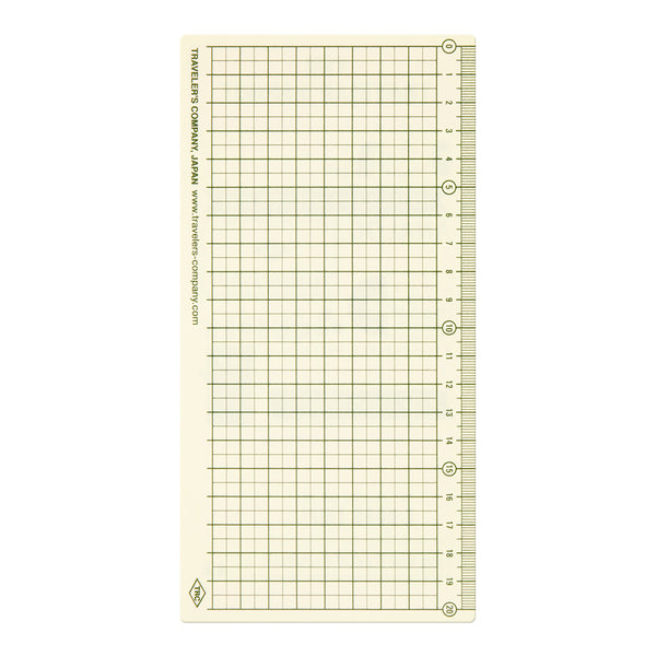 Traveler's Company 2026 Agenda Refill - Plastic Ruler Sheet