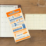 Traveler's Company 2026 Agenda Refill - Plastic Ruler Sheet
