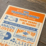 Traveler's Company 2026 Agenda Refill - Plastic Ruler Sheet