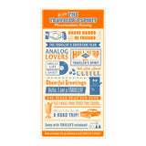 Traveler's Company 2026 Agenda Refill - Plastic Ruler Sheet
