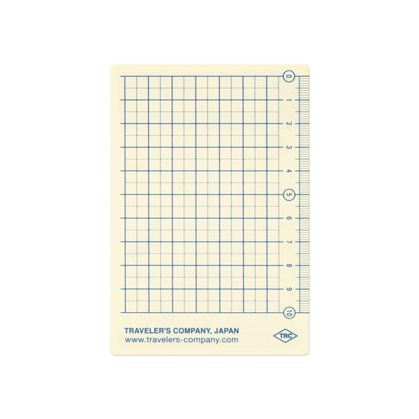 Traveler's Company 2026 Agenda Passport Refill - Plastic Ruler Sheet
