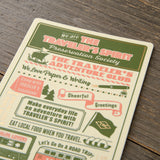 Traveler's Company 2026 Agenda Passport Refill - Plastic Ruler Sheet