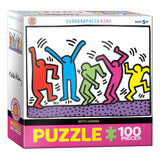 Eurographics 100pc Puzzle - Keith Haring Dancing Figures