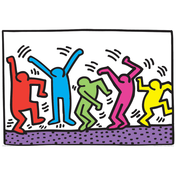 Eurographics 100pc Puzzle - Keith Haring Dancing Figures