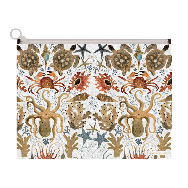 Bruno Visconti A4 Poly Zip Folder - Deep Sea