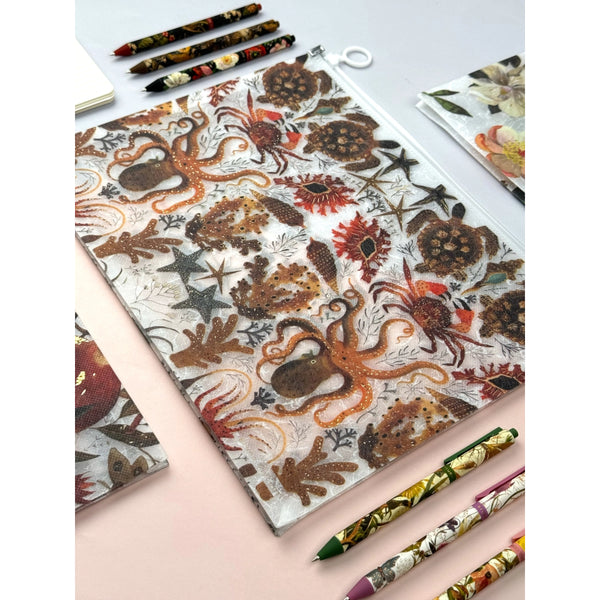 Bruno Visconti A4 Poly Zip Folder - Deep Sea