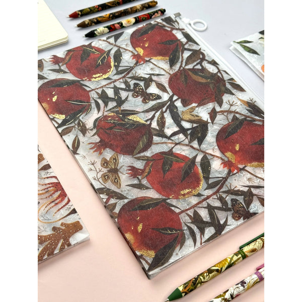 Bruno Visconti A4 Poly Zip Folder - Pom on a Vine