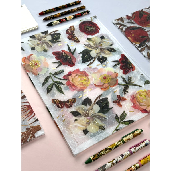 Bruno Visconti A4 Poly Zip Folder - Peonies