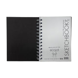 Ecojot Hardcover Sketchbook (5x7) - Black