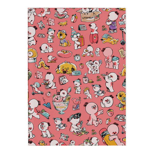 Weekend Characters Notebook, Large - Hamster Activities
