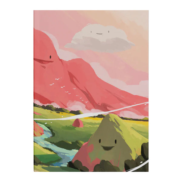 Weekend Characters Notebook, Large - Smiling Landscape
