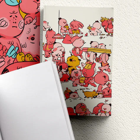 Weekend Characters Notebook, Medium - Hamsters at Work