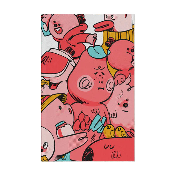 Weekend Characters Notebook, Medium - Hamsters Crowd