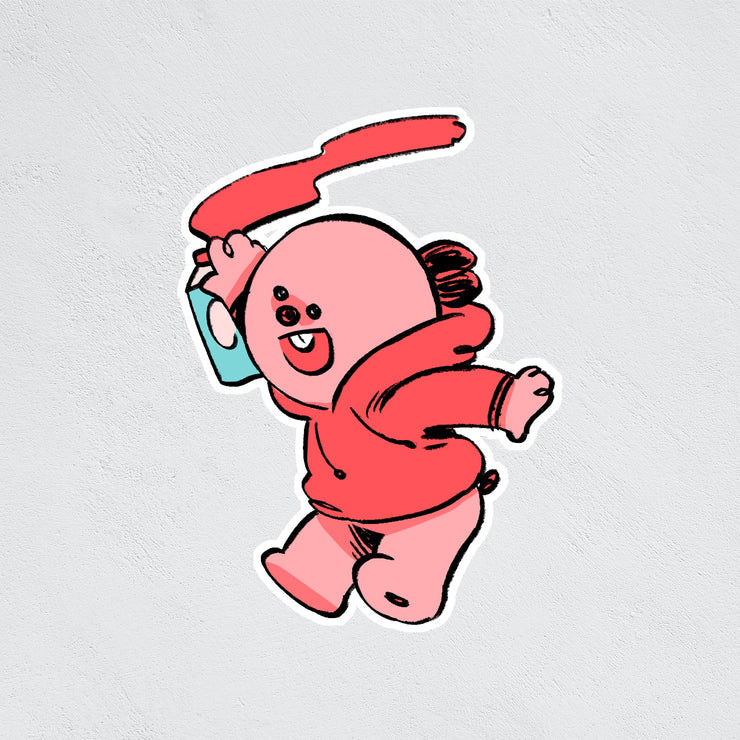 Weekend Character Weekend Characters Vinyl Sticker - Hamster Tagging – Midoco Art ...