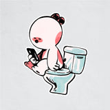 Weekend Characters Vinyl Sticker - Hamster Life