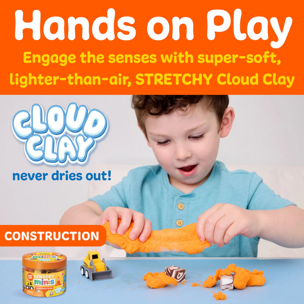 Creativity for Kids Sensory Cloud Clay Minis - Construction