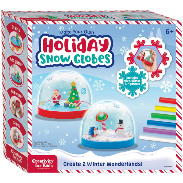Creativity for Kids Make Your Own Holiday Snow Globes 2pk