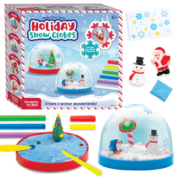 Creativity for Kids Make Your Own Holiday Snow Globes 2pk