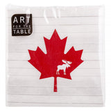 Art for the Table Lunch Napkins 20pk Canada Maple Leaf & Moose