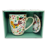 CTG Bone China Mug and Coaster Set - Birds, Assorted