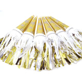 Party Partners Tasseled Party Horns 6pk Stars Gold