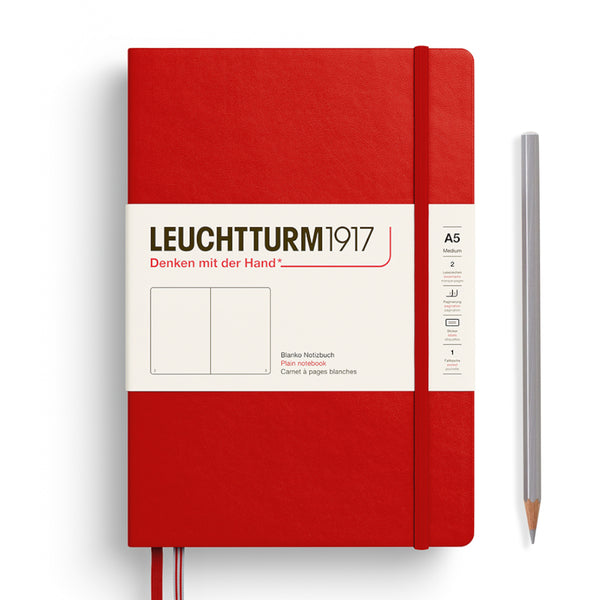 Leuchtturm1917 A5 Medium Notebooks - Blank CHERRY