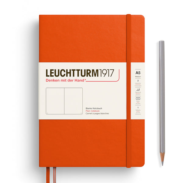 Leuchtturm1917 A5 Medium Notebooks - Blank PUMPKIN