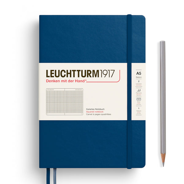 Leuchtturm1917 A5 Medium Notebooks - Grid INDIGO