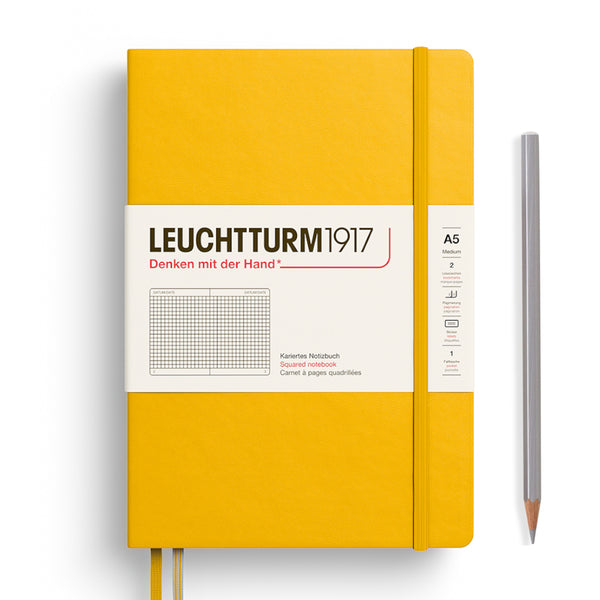 Leuchtturm1917 A5 Medium Notebooks - Grid SUNFLOWER