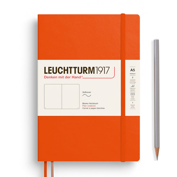 Leuchtturm1917 A5 Medium Softcover Notebook - Blank PUMPKIN