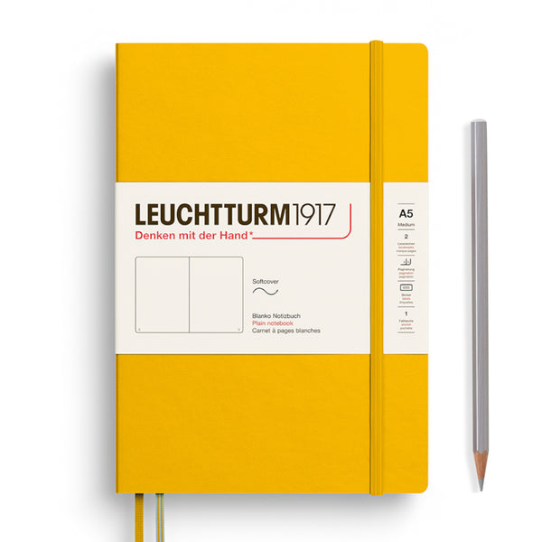 Leuchtturm1917 A5 Medium Softcover Notebook - Blank SUNFLOWER