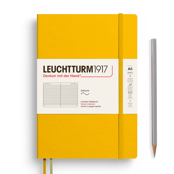Leuchtturm1917 A5 Medium Softcover Notebook - Lined SUNFLOWER