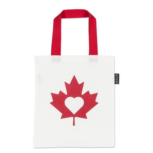 Abbott Cotton Tote Bag - Maple Leaf with Heart