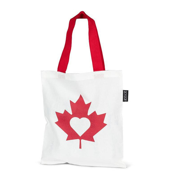 Abbott Cotton Tote Bag - Maple Leaf with Heart