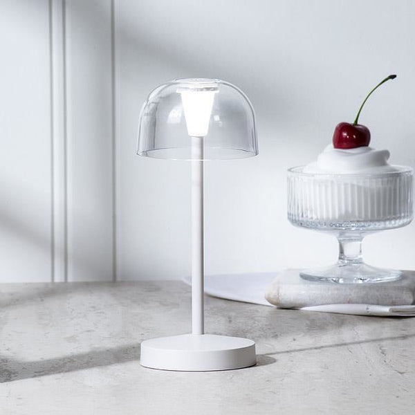 Abbott LED Cordless Desk Light - Bubble Shade, Clear