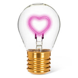 Abbott LED Light: Pink Heart, Lightbulb