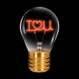 Abbott Cordless LED Light - I Love You Neon Lightbulb