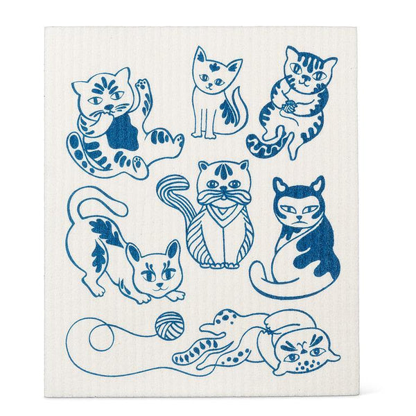 Abbott Dishcloth & Towel Set - Playful Cats
