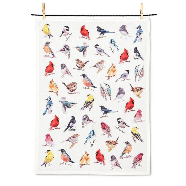 Abbott Cotton Dishtowel - North American Birds