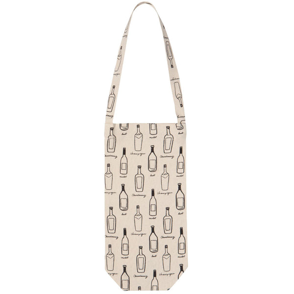 Danica Jubilee Cotton Bottle Bag - Happy Hour Vino