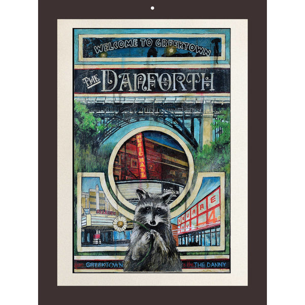 Totally Toronto Art 2026 Wall Calendar - Streetcars & Raccoons
