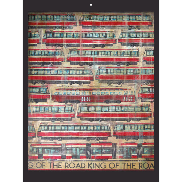 Totally Toronto Art 2026 Wall Calendar - Streetcars & Raccoons