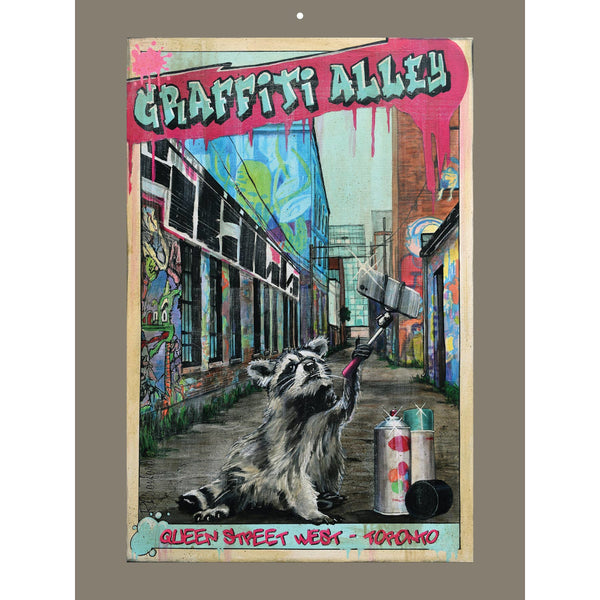 Totally Toronto Art 2026 Wall Calendar - Streetcars & Raccoons