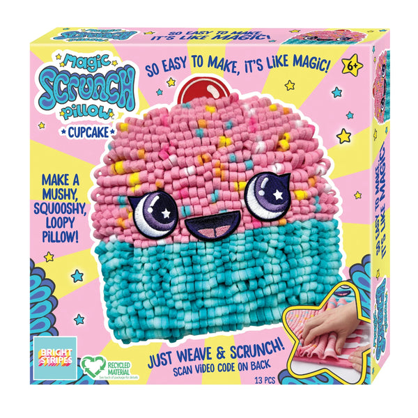Bright Stripes Magic Scrunch Pillow Kit - Cupcake